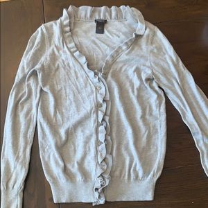 Ann Taylor ruffled cardigan